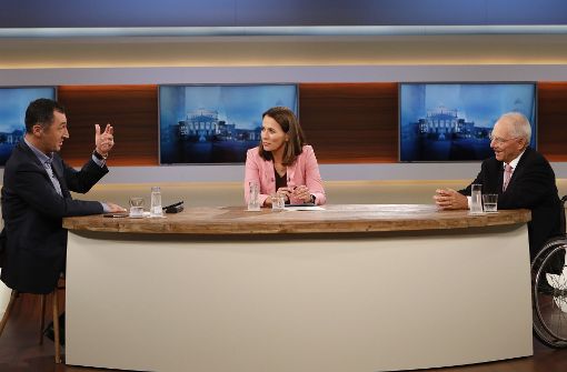 Cem zdemir (links) und Wolfgang Schuble (rechts) sprechen die gleiche Sprache, aber nicht die gleiche Mundart. Fr Norddeutsche ist das nicht immer leicht zu unterscheiden. Foto: NDR