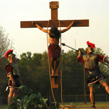 Thank God For Good Friday reenacts the trials, crucifixion and resurrection of Jesus.