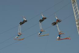 High-wire troupe thrills in Garmisch